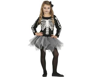 Guirca 87389 Tutu squelette pour enfant Taille 10-12 ans