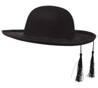 guirca Chapeau de Prêtre en Feutre Coiffe reverendo, Noir, 13087