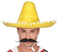 Guirca Chapeau Mexicain 45 cm Jaune - Chapeaux, Casquettes, Casques et Diadèmes