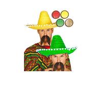 Guirca Chapeau Mexicain 45 cm Jaune - Chapeaux, Casquettes, Casques et Diadèmes