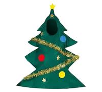 Guirca Christmas Tree Kids Fancy Dress Novelty Festive Xmas Boys Girls Costume Outfit Costume De Sapin De NoëL, Robe SoiréE Cosplay à Manches Courtes, Capuche Fantaisie à Pois Et Paillettes