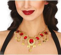 Guirca Collier de rubis métallique One Size