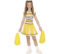 GUIRCA COSTUME CHEERLEADER GIALLO BAMBINA 10 - 12 ANNI