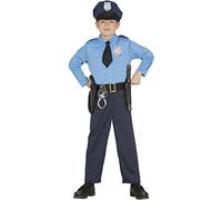 Guirca - Costume de police, taille 3-4 ans, bleu (85894)