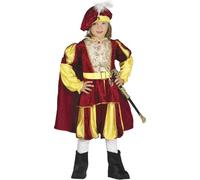 Guirca - Costume Roi Enfant 5/6 ans, couleur jaune et rouge, 5-6 (110-115 cm), 87558