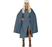 Guirca Déguisement de Reine des Dragons Bleu - Femme L