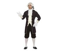 FIESTAS GUIRCA Déguisement historique de duc pour homme - Tenue de noble marron - Tenue de marquis vénitien - Déguisement pour homme taille L