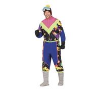 Guirca Déguisement skieur bleu années 80 homme (S) S