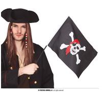 Guirca Drapeau Pirate Avec Tige 45x30 Cm One Size