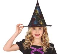 Guirca Enfants Toile d'araignée Chapeau de sorcière One Size