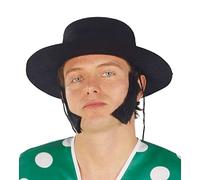 Guirca Fiestas GUI13342 Chapeau de flamenco floqué noir