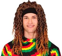 Guirca Perruque Rasta Avec Ruban One Size