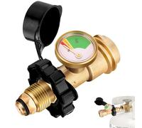Guirfly1N1 Adaptateur de jauge de réservoir de propane convertit POL en QCC1 de type 1, indicateur de niveau de bouteille de gaz, indicateur de niveau de gaz GPL universel pour barbecue, camping-car