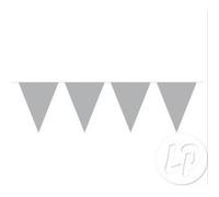Einfarbige Wimpelkette, silber