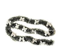 Guirlande 2M Christmas Tinsel Ribbons Green Ribbon Garland Tree Hanging Pendent Wreath Ornaments Party Home Decoration(Color 4)