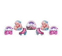 guirlande 7 motifs poupée girly mode 3m rose - générique 8786 0-99 Rose G