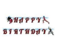 Amscan Guirlande en carton Happy Birthday Ladybug™ 2 m Coccinelle