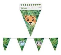 guirlande à fanions animaux safari 3m vert - générique 004gf Vert G