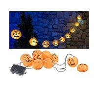 Guirlande à LED 10 lampions Citrouilles d'Halloween - A piles