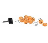 Lunartec Guirlande à LED avec 10 lampions "citrouilles d'Halloween" - Solaire