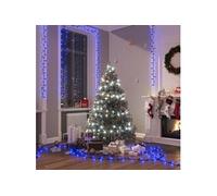 vidaXL Guirlande à LED compacte avec 3000 LED Bleues 65 m PVC