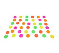 Guirlande à thème néon pour décoration effet lumière noire avec longueur totale de 2,5 à 2,6 m pour fête d'anniversaire, carnaval (ronde)