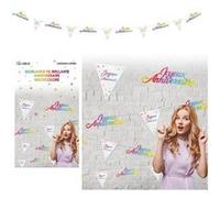 guirlande anniversaire 6m multicolore - surprisez vous gflm00m