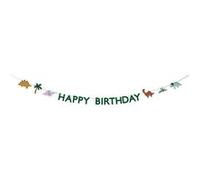 guirlande anniversaire dinosaure 4.5m vert - générique grl106 Vert G