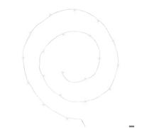 Guirlande ""Anya"" 20 microLED à pile argent blanc froid L190cm - Atmosphera Créateur d'intérieur