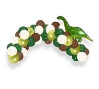 guirlande arche à ballons dinosaure jurassique - sud trading cd7686 Vert G