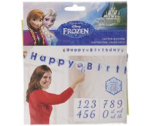 Guirlande articulée Happy Birthday La Reine des neiges - Taille Unique