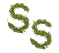 Guirlande Artificielle en cèdre Real Touch, Guirlande de pin Artificielle 2 pièces (180 cm) - Décoration Noël