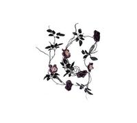 guirlande artificielle fleurs violettes 220cm - ptitclown 22202