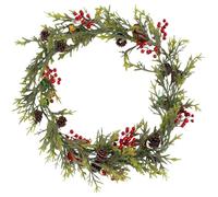 Guirlande Artificielle | Guirlande Décorative Artificielle de Feuillage et Baies pour Noël - 1.8m Naturelles Résistantes Aux Intempéries Pour Porte Fenêtre Cheminée Plafond Décoration Intérieure Extér