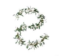 Guirlande Artificielle Olive 180cm Plastique Vert