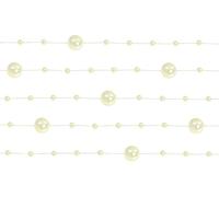 Guirlande aux perles crème 5 pièces à 1,3 m Décoration de mariage, baptême, Noël