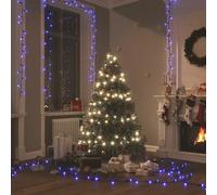 vidaXL Guirlande LED 150 LED Bleu 15 m en PVC – Décoration de Noël
