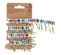 Guirlande avec Perles, 1m Ruban Blanc