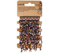 Guirlande avec Perles, 1m Ruban Noir