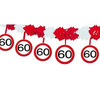 Guirlande avec Suspensions Panneau de Signalisation 60 ans