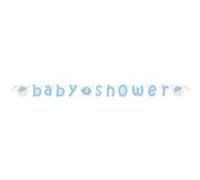 Guirlande Baby Shower éléphant Bleu - Bleu - 1,60m de long Bleu G