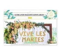 Guirlande ballons - Dorés - Vive les mariés - Mariage - 4M - A gonfler Or