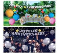 guirlande ballons joyeux anniversaire - sud trading cd3273 Multicolore G