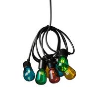 Guirlande Biergarten 40 Gouttes Led Multicolore noir, multicolore