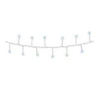 Guirlande blanche scintillante compact EDM - esprit de Noël - blanc froid - ampoules LED - 11 m - 72263 blanche G