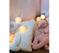 GuirLED - Guirlande lumineuse boules coton LED USB - Télécommande sans fil - Veilleuse bébé 2h - Adaptateur secteur double USB 2A inclus - 4 intensités - 32 boules 3.2m - Princesse