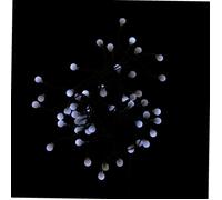 Guirlande boule solaire 50 LED blanc froid 9.5 mètres