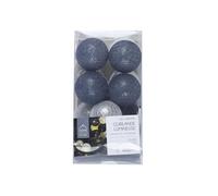 Guirlande Boule Usb 15 Led Gris Blanc Bleu