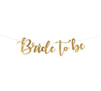 Guirlande Bride to be 80x19cm or métallique