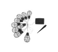 Guirlande cage 10 ampoules KENY Noir Acier 3.90M